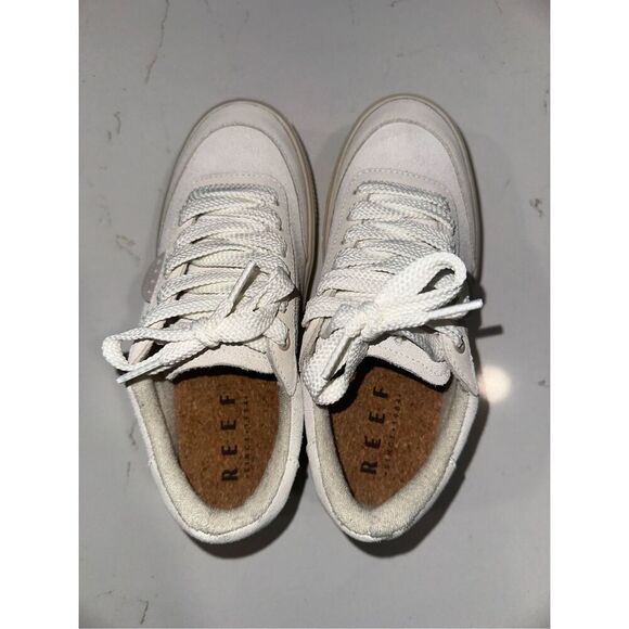 Reef Lay Day Lift Sneakers Size 6.5 Women’s White / Vintage - Picture 8 of 9